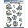 (SB10693)3D Push Out - Amy Design - Whispers of Winter - Flower Arrangement