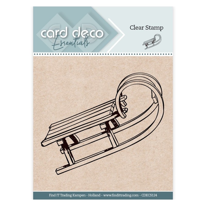 (CDECS124)Card Deco Essentials Clear Stamps - Sledge