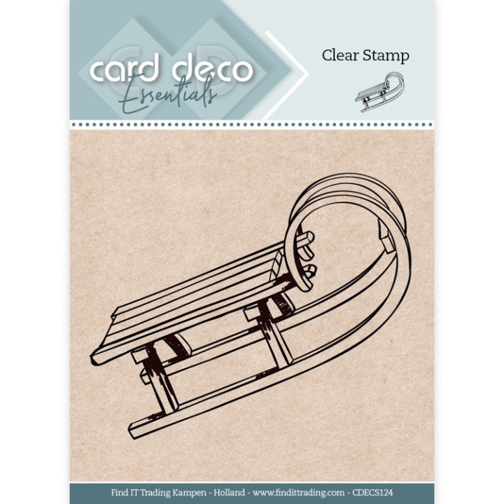 (CDECS124)Card Deco Essentials Clear Stamps - Sledge