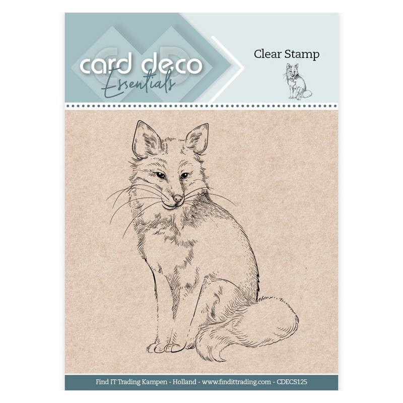 (CDECS125)Card Deco Essentials Clear Stamps - Fox