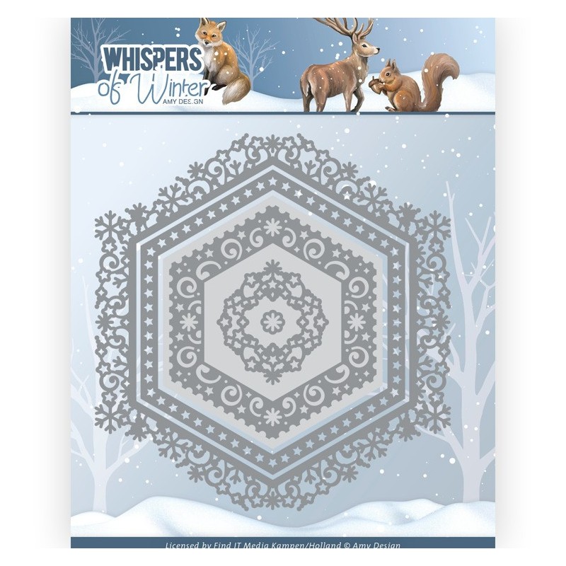 (ADD10290)Dies - Amy Design - Whispers of Winter - Winter Hexagon