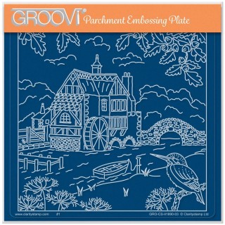 (GRO-CS-41890-03)Groovi Plate A5 LINDA WILLIAMS' THE OLD WATER MILL