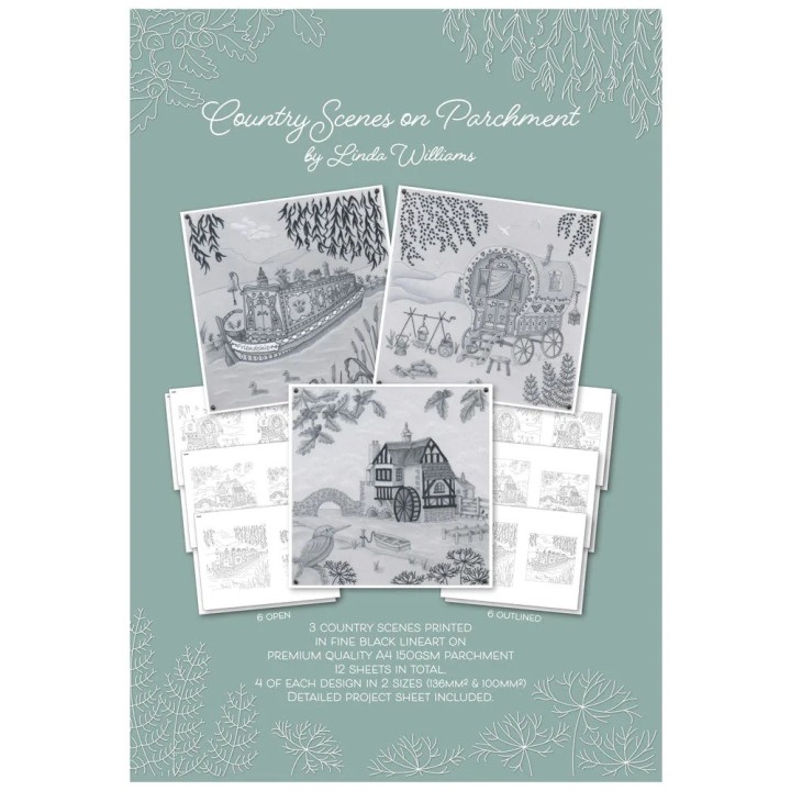 (GRO-AC-41918-XX)Groovi LINDA WILLIAMS' COUNTRY SCENES PARCHMENT