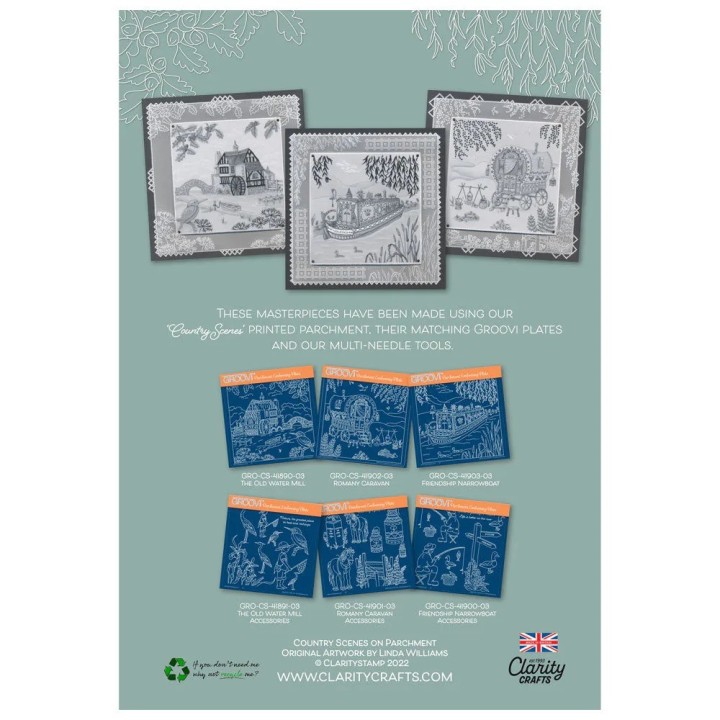 (GRO-AC-41918-XX)Groovi LINDA WILLIAMS' COUNTRY SCENES PARCHMENT