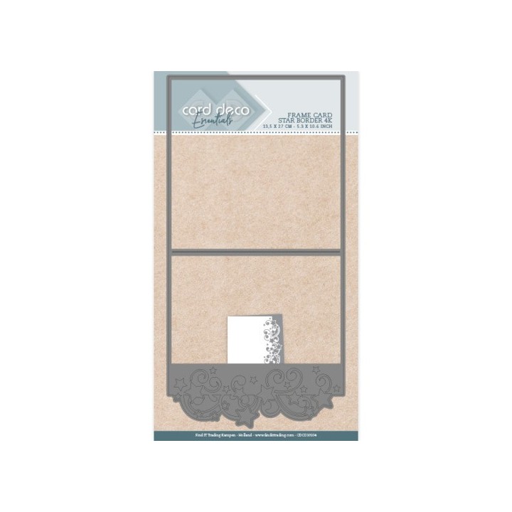 (CDCD10104)Card Deco Essentials Frame Dies - Star Border - 4K