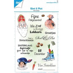 (6410/0554)Joy! Crafts Clearstamp A6 - Sint & Piet (NL)