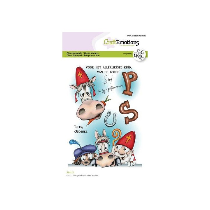 (1561)CraftEmotions clearstamps A6 - Sint 3 (NL) Carla Creaties