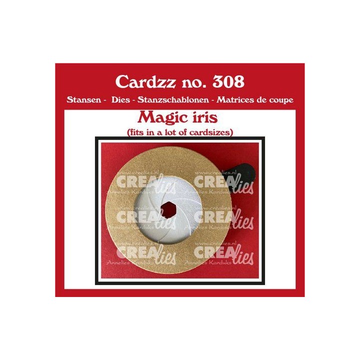 (CLCZ308)Crealies Cardzz Magic Iris finished: 10,2 cm