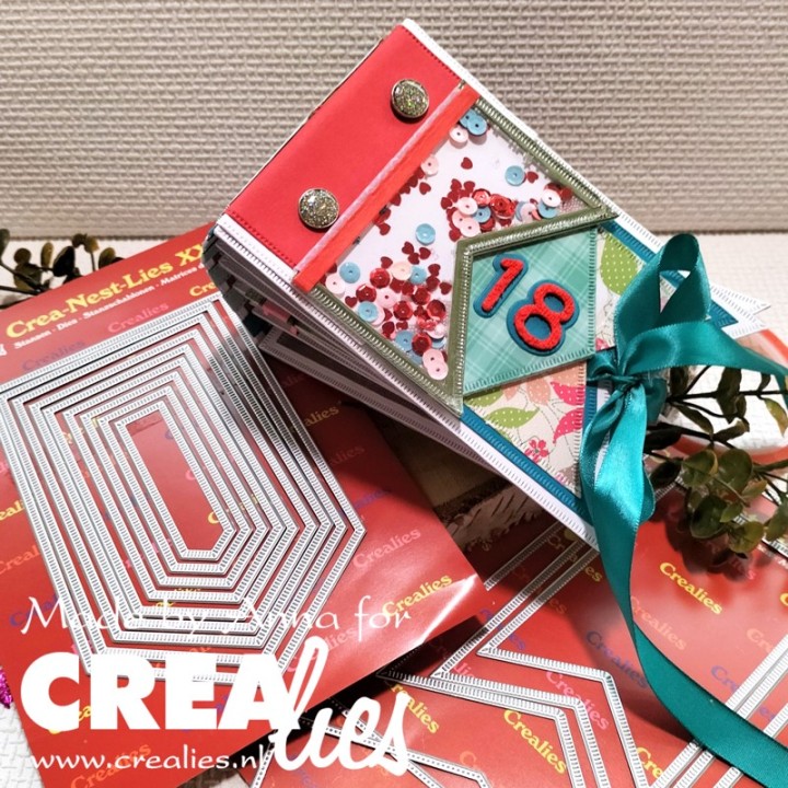 (CLNestXXL138)Crealies Crea-nest-dies XXL Banner with little stripes
