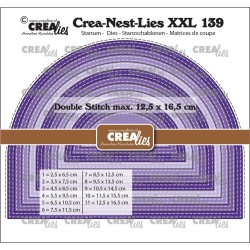 (CLNestXXL139)Crealies Crea-nest-dies XXL Wide Arch with double stitch lines