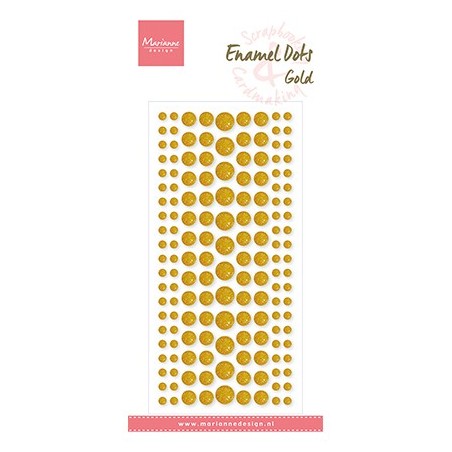 (PL4523)Marianne Design Enamel Dots, Gold Glitter