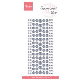 (PL4524)Marianne Design Enamel Dots, Silver Glitter