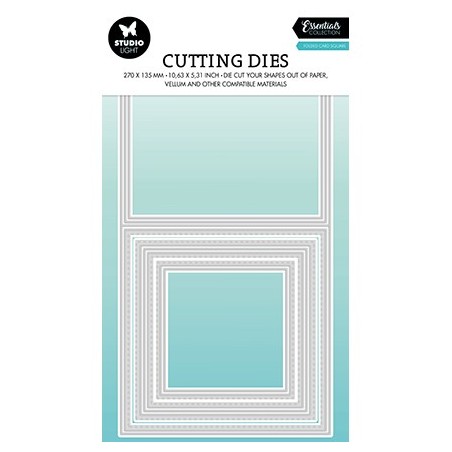 (SL-ES-CD437)Studio Light SL Cutting Die Folded card square Essentials nr.437