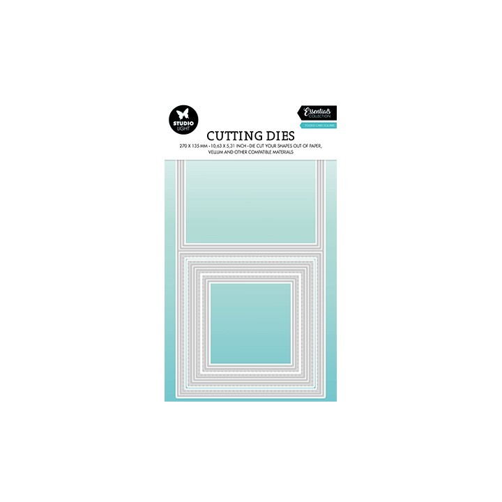 (SL-ES-CD437)Studio Light SL Cutting Die Folded card square Essentials nr.437