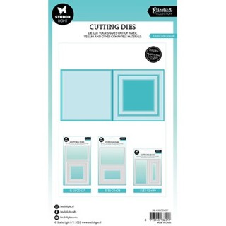 (SL-ES-CD437)Studio Light SL Cutting Die Folded card square Essentials nr.437