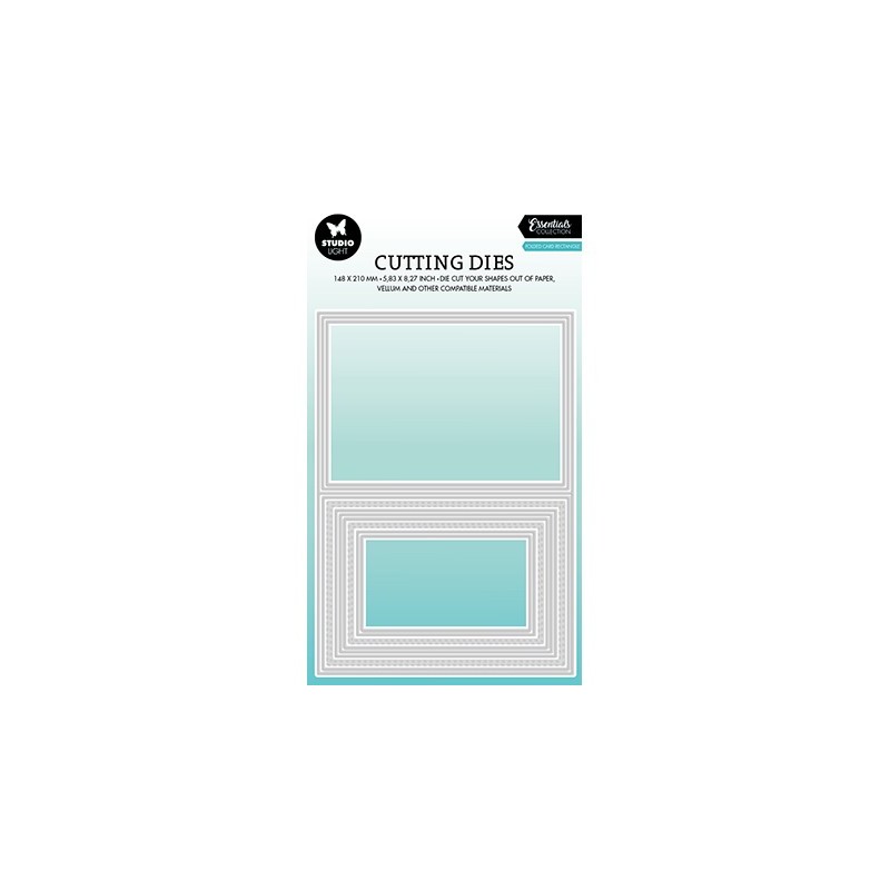 (SL-ES-CD438)Studio Light SL Cutting Die Folded card rectangle Essentials nr.438