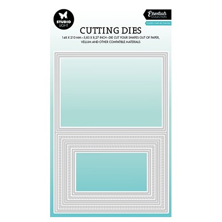 (SL-ES-CD438)Studio Light SL Cutting Die Folded card rectangle Essentials nr.438