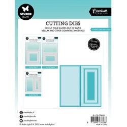 (SL-ES-CD439)Studio Light SL Cutting Die Folded card mini slimline Essentials nr.439