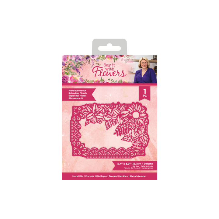 (S-SIWF-MD-FLSP)Crafter's Companion Say It With Flowers Metal Die Floral Splendour