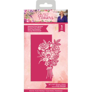 (S-SIWF-MD-STFB)Crafter's Companion Say It With Flowers Metal Die Statement Floral Bouquet