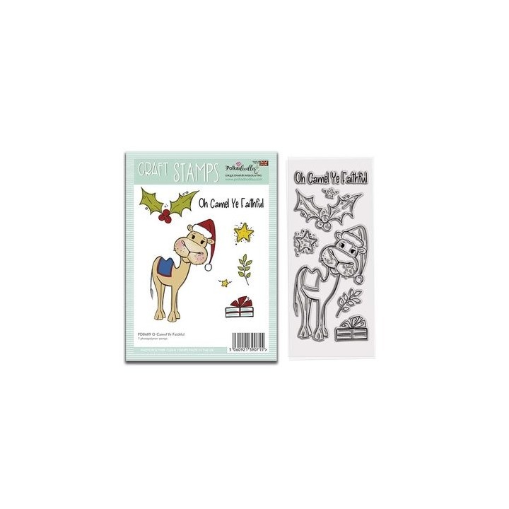 (PD8689)Polkadoodles O Camel Ye Faithful Craft Stamps