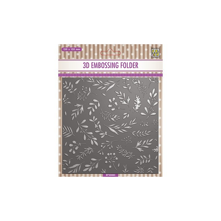 (EF3D063)Nellie's Choice Embossing Branches & berries