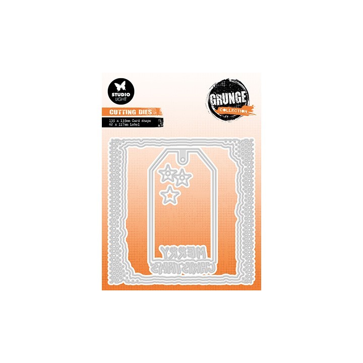 (SL-GR-CD434)Studio Light SL Cutting Die Card shape Grunge Collection nr.434