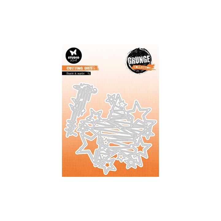 (SL-GR-CD435)Studio Light SL Cutting Die Card Grit lines Grunge Collection nr.435