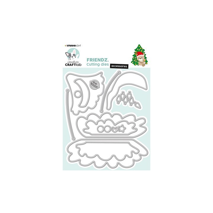 (CCL-FR-CD420)Studio Light Cutting Die Christmas Accessoires Friendz nr.420