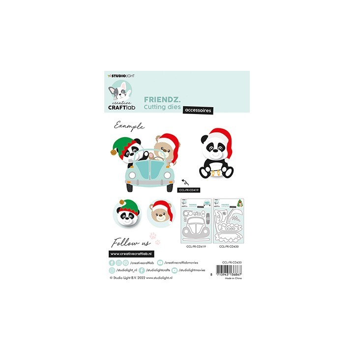 (CCL-FR-CD420)Studio Light Cutting Die Christmas Accessoires Friendz nr.420
