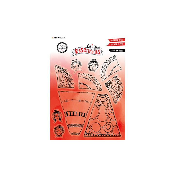 (ABM-ES-STAMP291)Studio light clear stamp Angel Ensemble Christmas Essentials nr.291