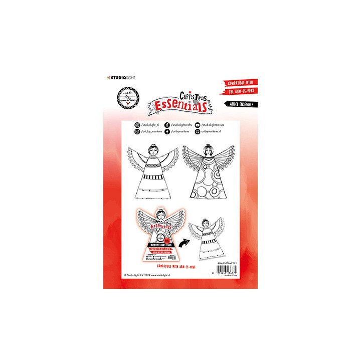 (ABM-ES-STAMP291)Studio light clear stamp Angel Ensemble Christmas Essentials nr.291