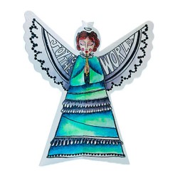 (ABM-ES-PP64)Studio Light Unprinted Angel Flags Art Paper Christmas Essentials nr.64