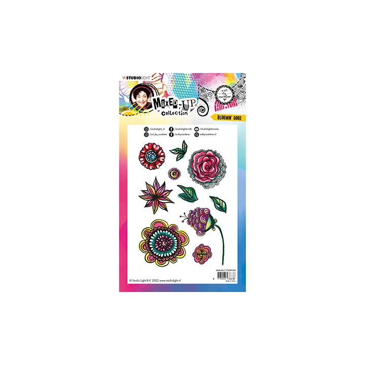 (ABM-MUC-STAMP284)Studio light clear stamp Blooming' Good Mixed-Up Collection nr.284