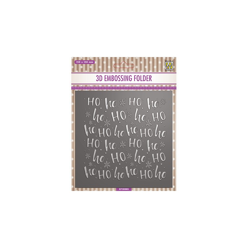 (EF3D065)Nellie's Choice Embossing Ho Ho