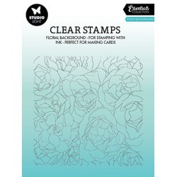 (SL-ES-STAMP322)Studio light SL Clear stamp Rozes background Essentials nr.322