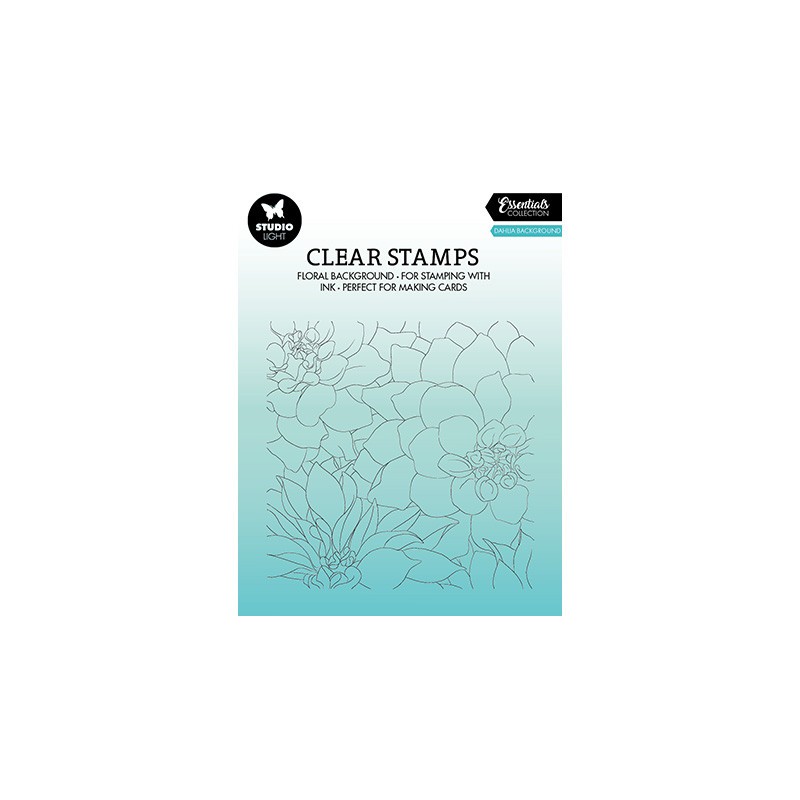 (SL-ES-STAMP323)Studio light SL Clear stamp Dahlia background Essentials nr.323