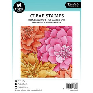 (SL-ES-STAMP323)Studio light SL Clear stamp Dahlia background Essentials nr.323