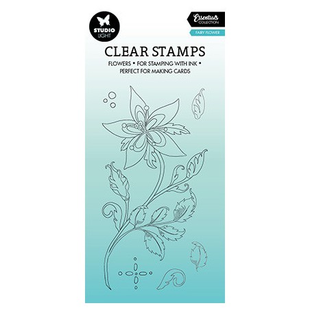 (SL-ES-STAMP325)Studio light SL Clear stamp Fairy Flower Essentials nr.325
