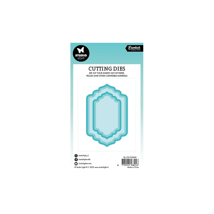 (SL-ES-CD440)Studio Light SL Cutting Die Oriental nested shape Essentials nr.440