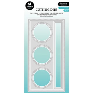 (SL-ES-CD444)Studio Light SL Cutting Die Slim+circle passe partout Essentials nr.444