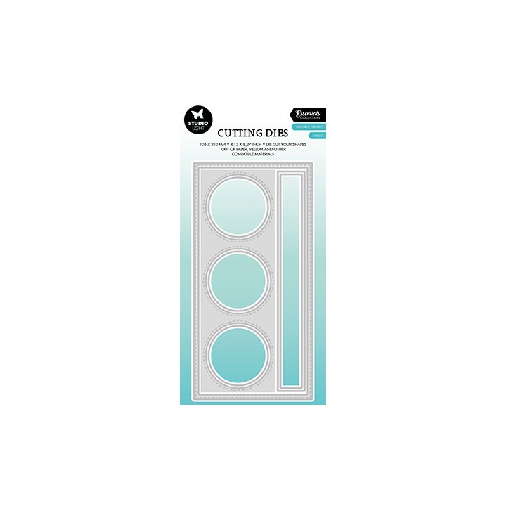 (SL-ES-CD444)Studio Light SL Cutting Die Slim+circle passe partout Essentials nr.444
