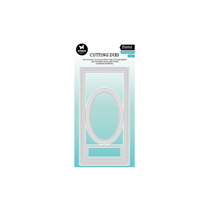 (SL-ES-CD445)Studio Light SL Cutting Die Slim+oval passe partout Essentials nr.445