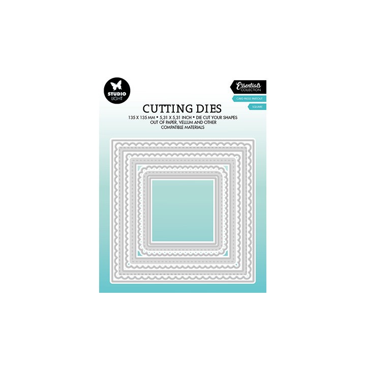 (SL-ES-CD446)Studio Light SL Cutting Die Square passe partout Essentials nr.446