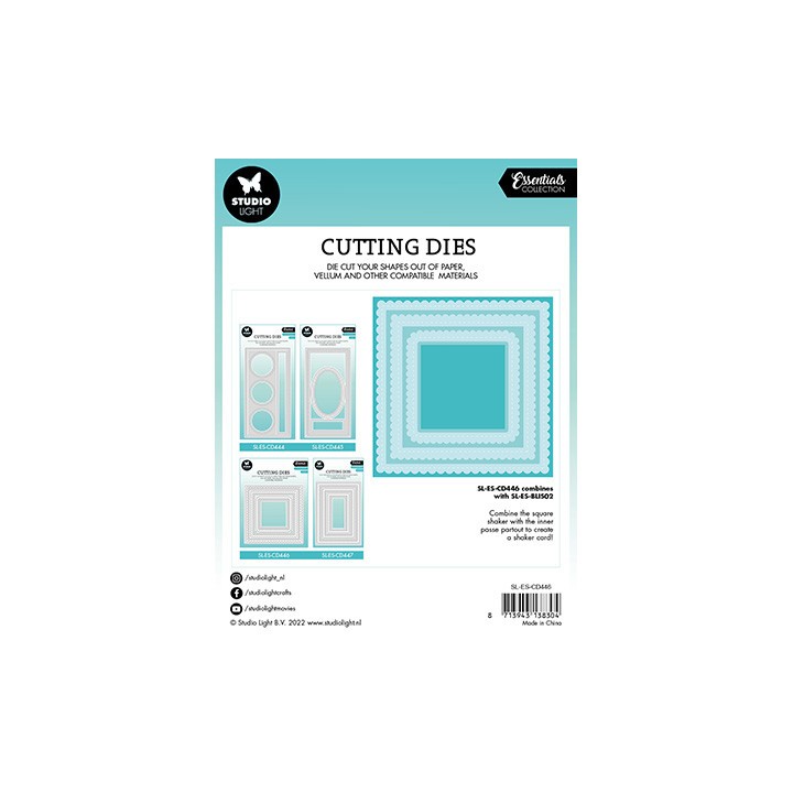 (SL-ES-CD446)Studio Light SL Cutting Die Square passe partout Essentials nr.446