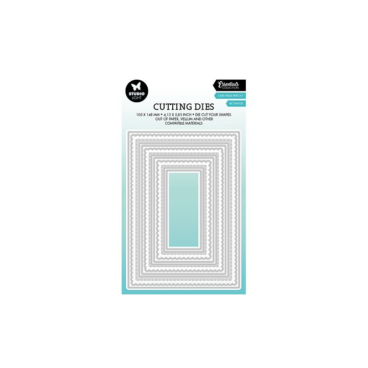 (SL-ES-CD447)Studio Light SL Cutting Die Rectangle passe partout Essentials nr.447