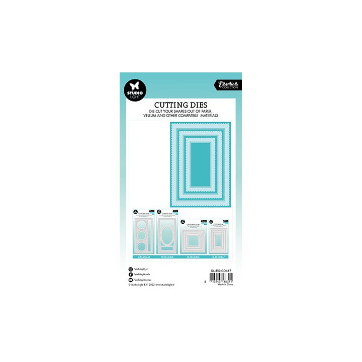 (SL-ES-CD447)Studio Light SL Cutting Die Rectangle passe partout Essentials nr.447