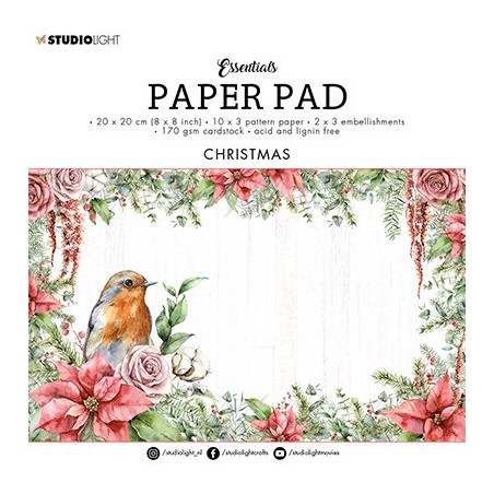 (SL-ES-PP74)Studio Light SL Paper pad Christmas Essentials nr.74