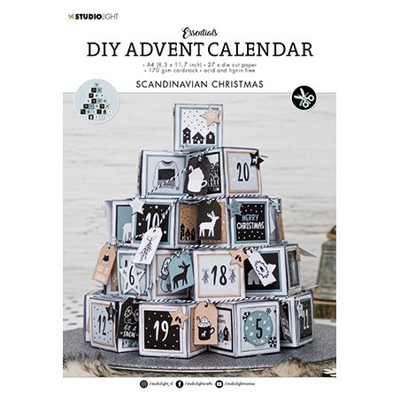 (SL-ES-DCB29)Studio Light SL Paper pad Advent calendar Scandinavian Christmas Essentials nr.29