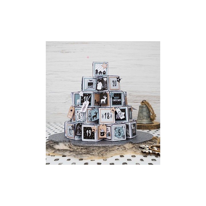 (SL-ES-DCB29)Studio Light SL Paper pad Advent calendar Scandinavian Christmas Essentials nr.29